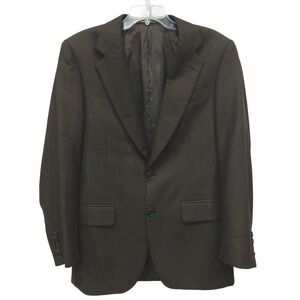 Vintage EXAMPLE by MISSONI Men 38R Brown Wool Silk Sport Coat Made in Italy